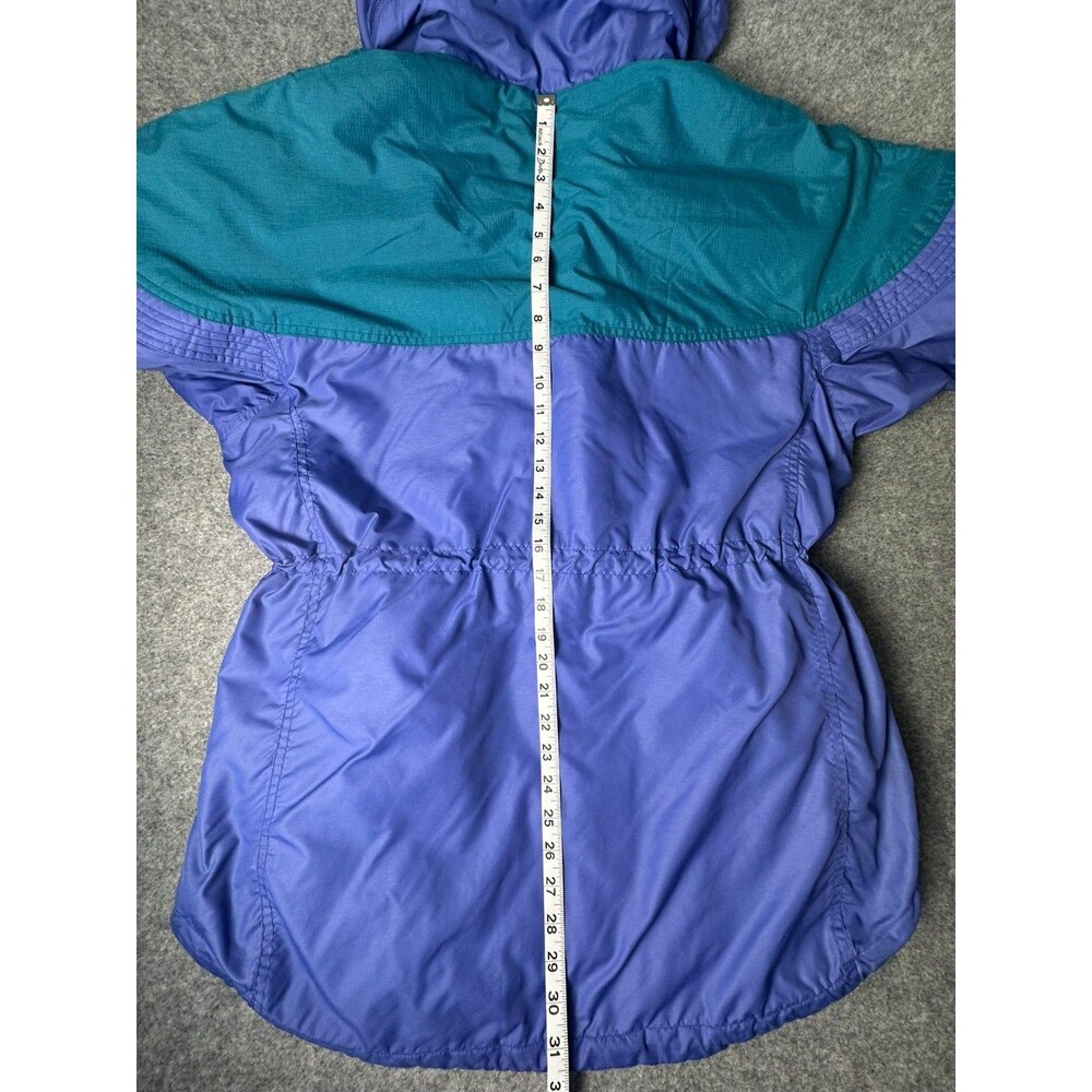 Vtg 90s Columbia Jacket Womens L F8 SL 5035 Colorblock Teal Purple Retro Ski - Picture 4 of 16